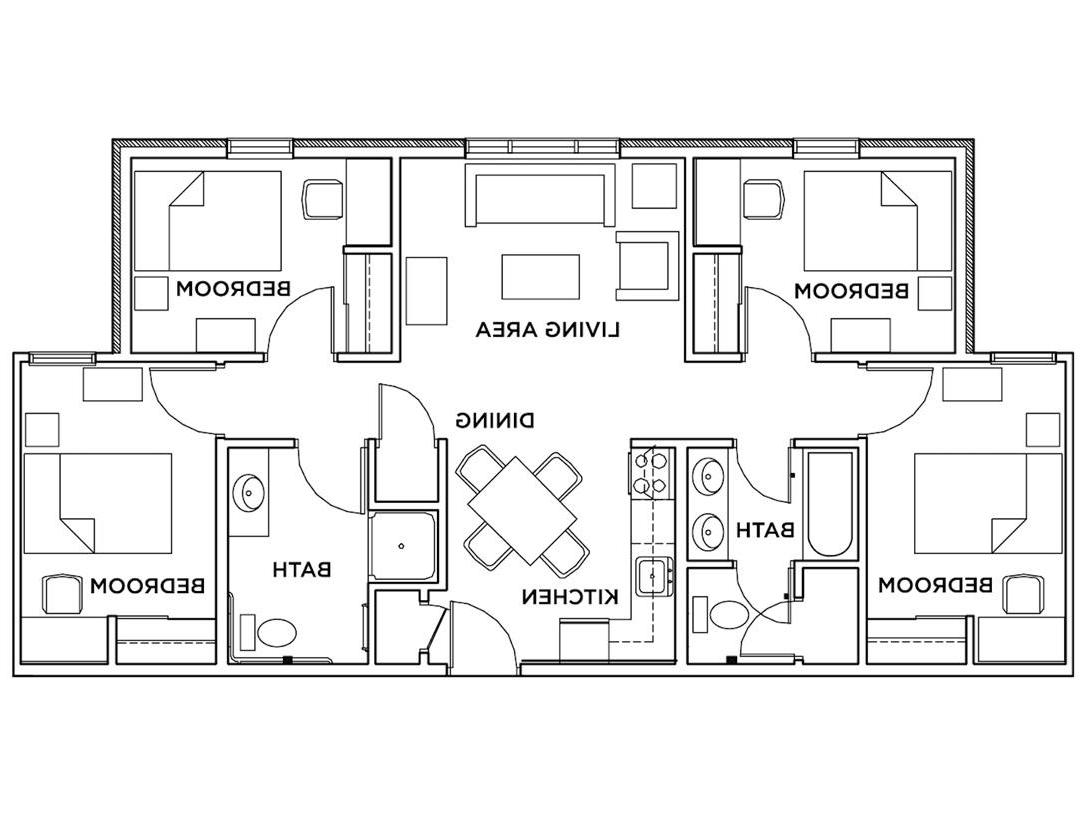 Student Housing floor plan 1